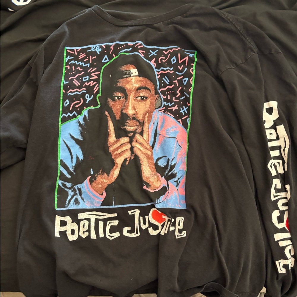 Black Poetic Justice Graphic Long Sleeve